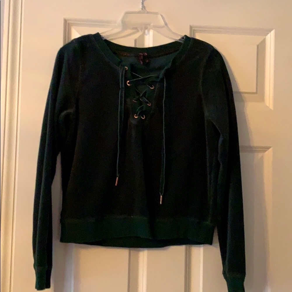 Betsy Johnson Velvet Sweatshirt